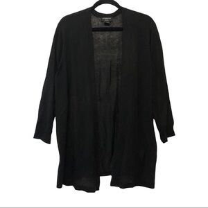 Liz Claiborne Career Semi-Sheer Black Cardigan